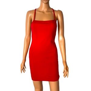 LuLu's dress sexy date night form fitting red SZ M mini vixen club Valentines